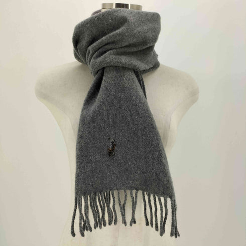 ポロラルフローレン POLO RALPH LAUREN イタリア製 マルチポニー 刺繍 フリンジ マフラー メンズ